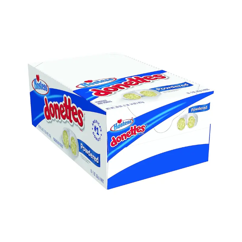 HOSTESS DONETTES POWDERED MINI DONUTS 85G/10CT (U) 