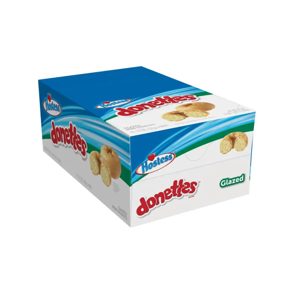 HOSTESS DONETTES GLAZED MINI DONUTS 85G/10CT (U)