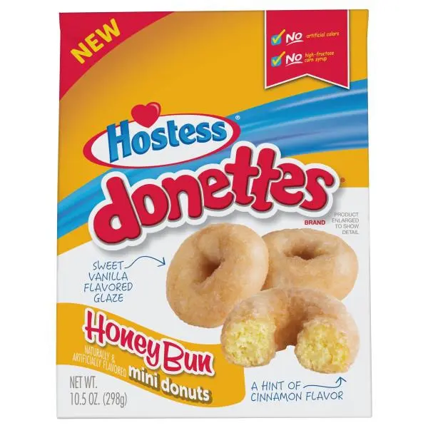 HOSTESS DONETTES HONEY BUN MINI DONUTS 113G/10CT (U)