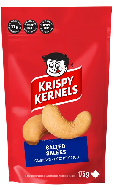 KRISPY KERNELS CASHEWS SALTED 175G