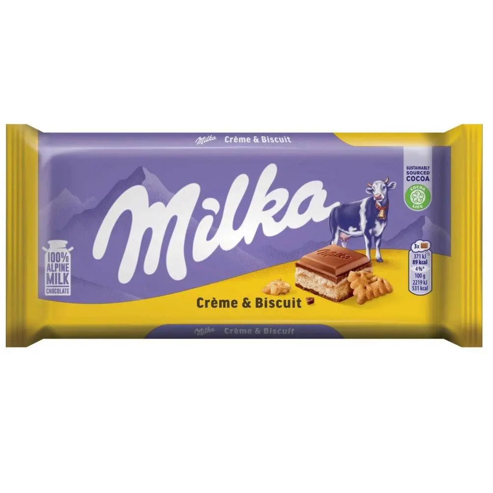 MILKA CREME & BISCUIT 100G 