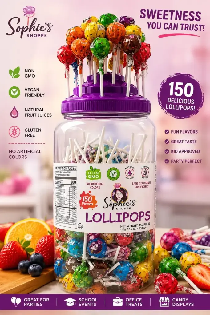 SOPHIE'S LOLLIPOPS STAND 150CT 