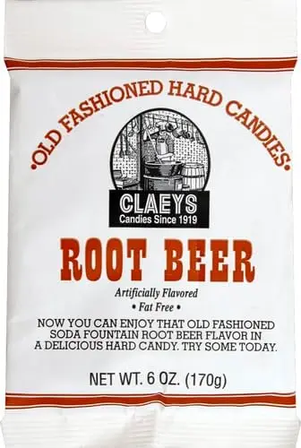 CLAEYS ROOT BEER OLD FASHIONED HARD CANDIES 170G