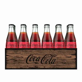 COCA COLA ZERO GLASS BTL 355ML/24CT