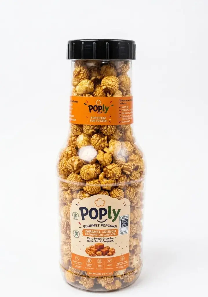 POPLY CARAMEL CRUNCH POPCORN 260G 