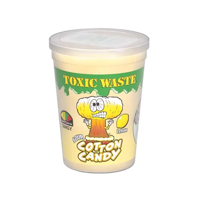 TOXIC WASTE SOUR LEMON COTTON CANDY 45G
