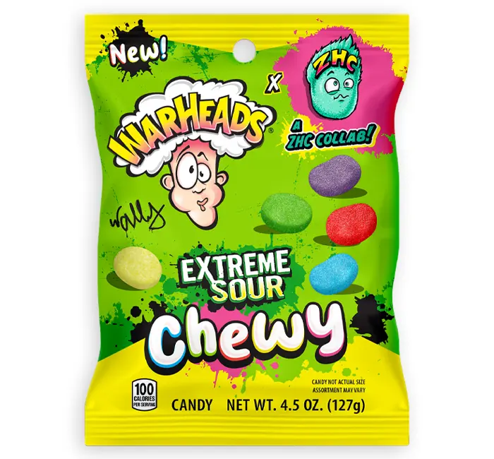 WARHEADS EXTREME SOUR CHEWY  127G