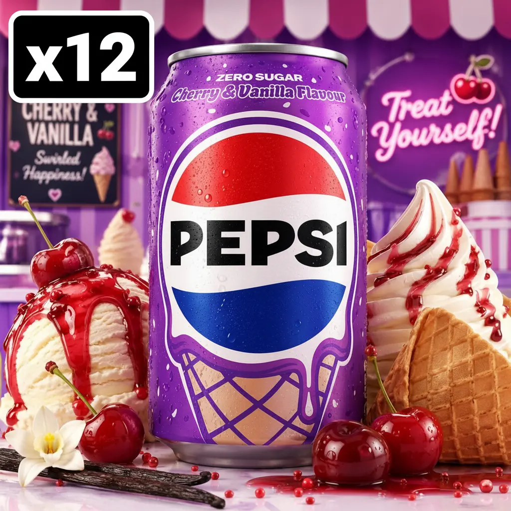 PEPSI CHERRY VANILLA 330ML/24CT (EUROPE)
