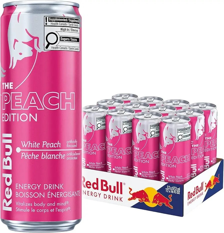 RED BULL PEACH EDITION 473ML/12CT