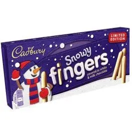 CADBURY SNOWY FINGERS LIMITED EDITION 114G (UK) 