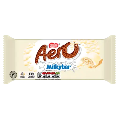AERO MILKYBAR BLOCK 90G (UK) 