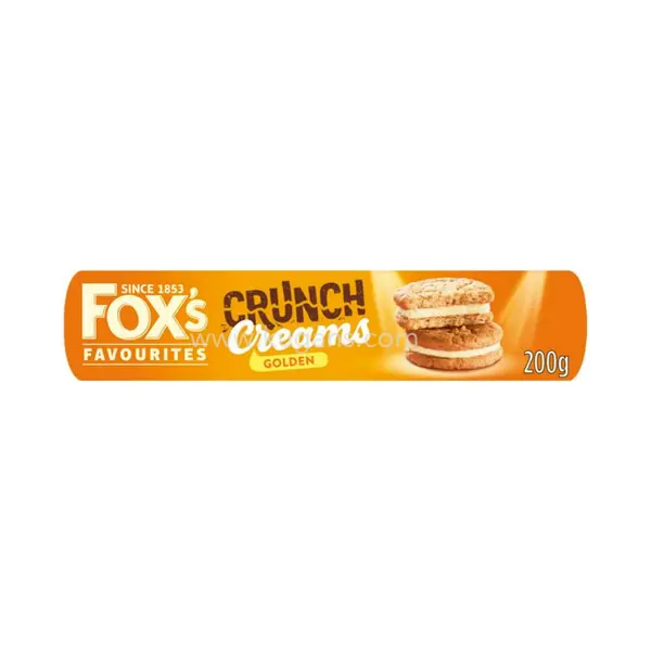 FOX'S CRUNCH CREAMS GOLDEN 200G (UK)