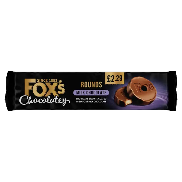 FOX'S MILK CHOCOLATY ROUND 130G (UK) 