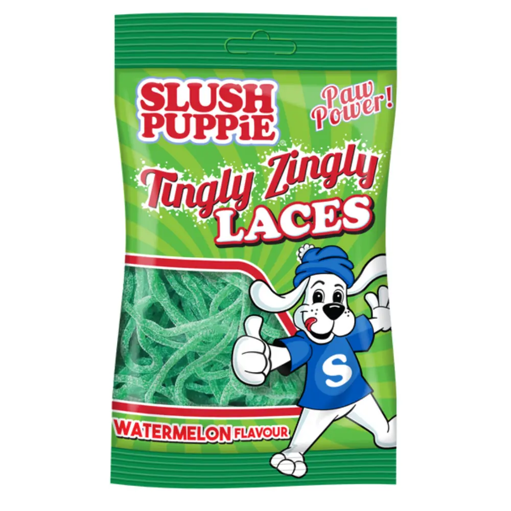 SLUSH PUPPIE TANGLY ZINGLY LACES WATERMELON 120G