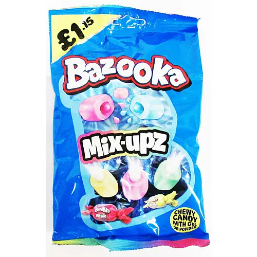 BAZOOKA CHEW MIX UPZ 120G (UK)