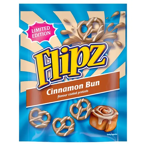FLIPZ CINNAMON BUN PRETZELS 90G (UK)  
