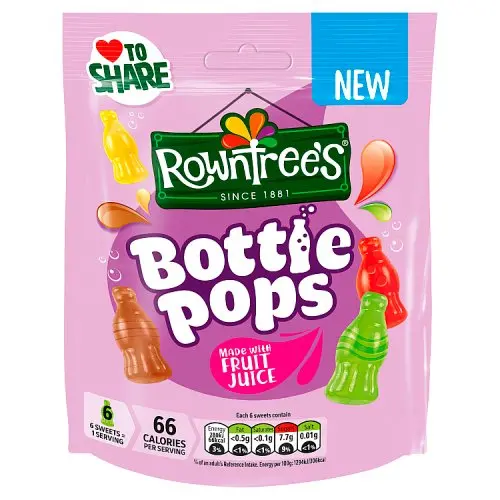 ROWNTREE'S BOTTLE POPS 115G (UK)