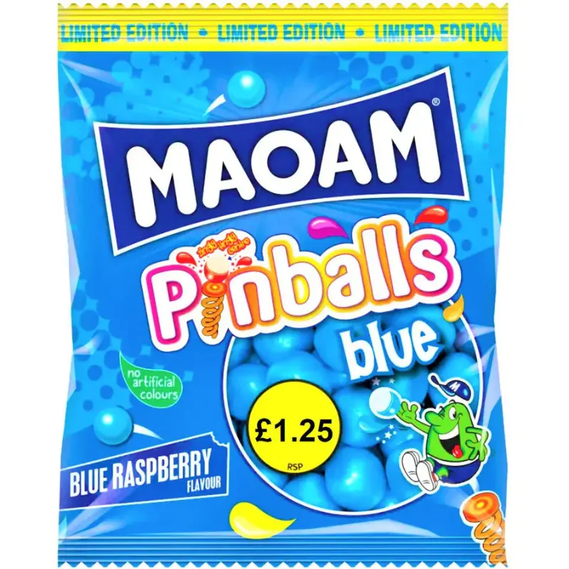 HARIBO MAOAM PINBALLS BLUE 140G (UK) 