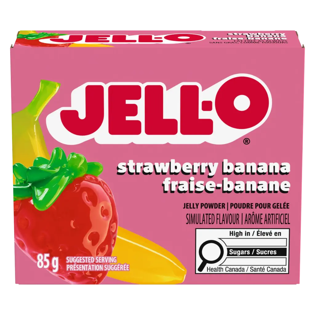 KRAFT JELL-O STRAWBERRY BANANA 85g