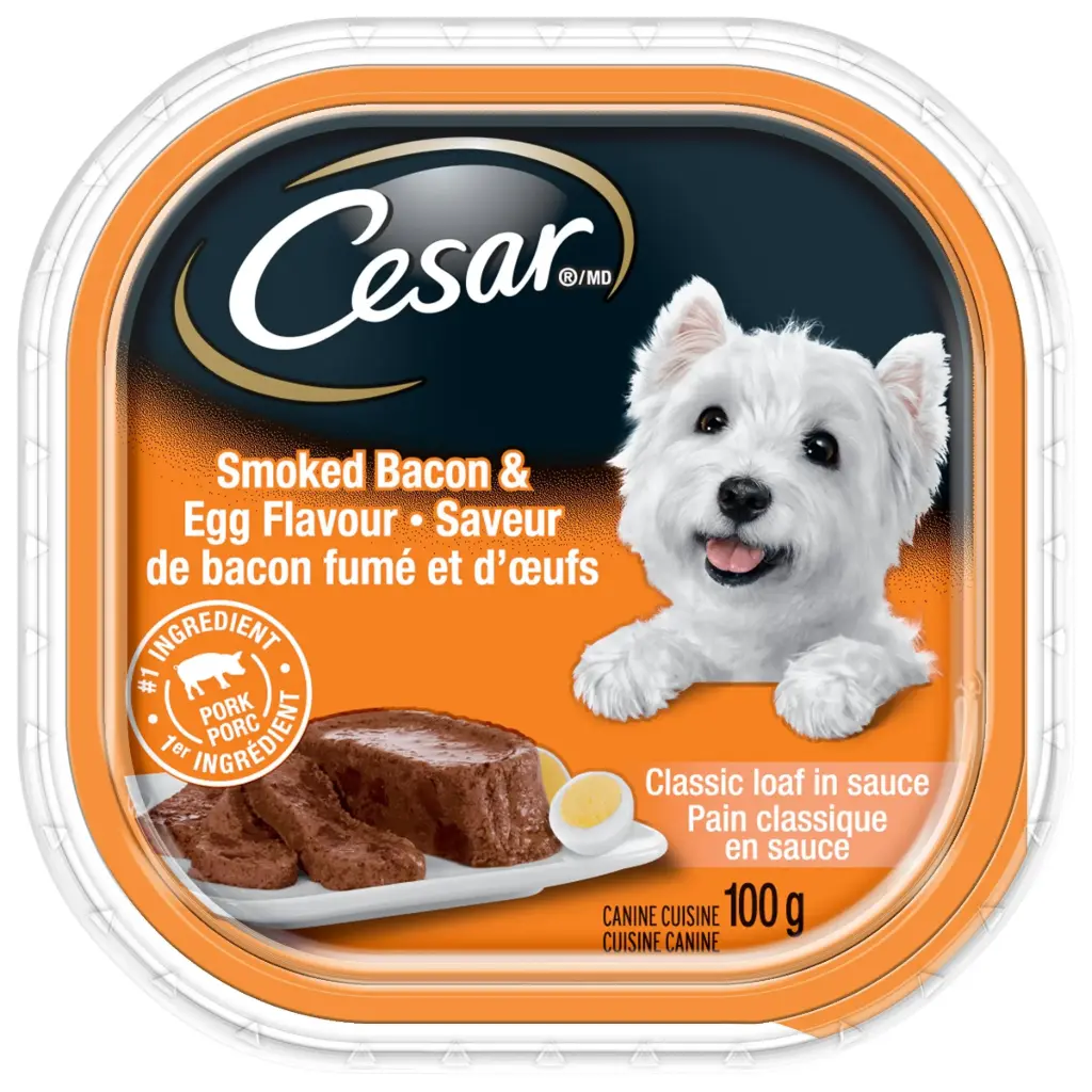 CESAR SMOKED BACON & EGG FLVR 100G 