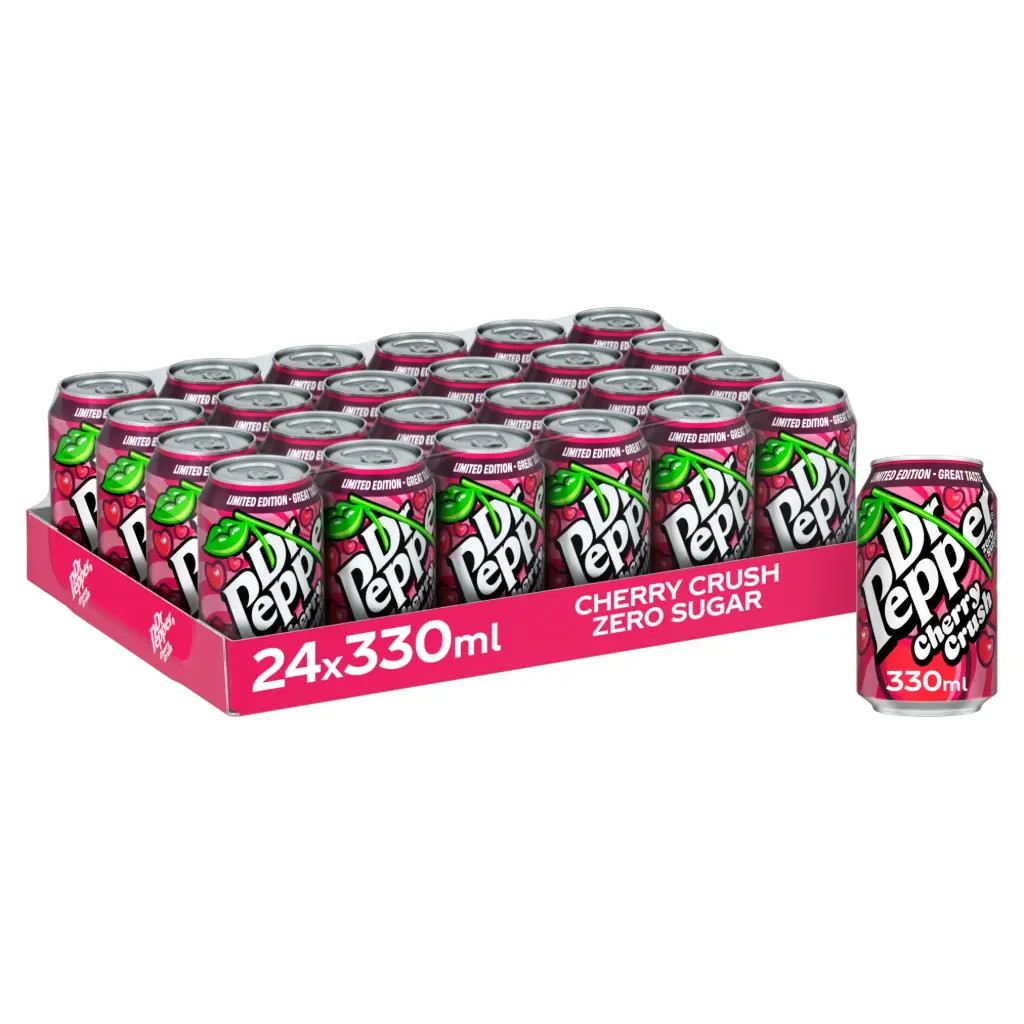 DR PEPPER CHERRY CRUSH ZERO SUGAR 355ML/24CT (UK) 