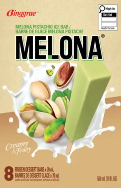 MELONA PISTACHIO ICE BAR 8PK