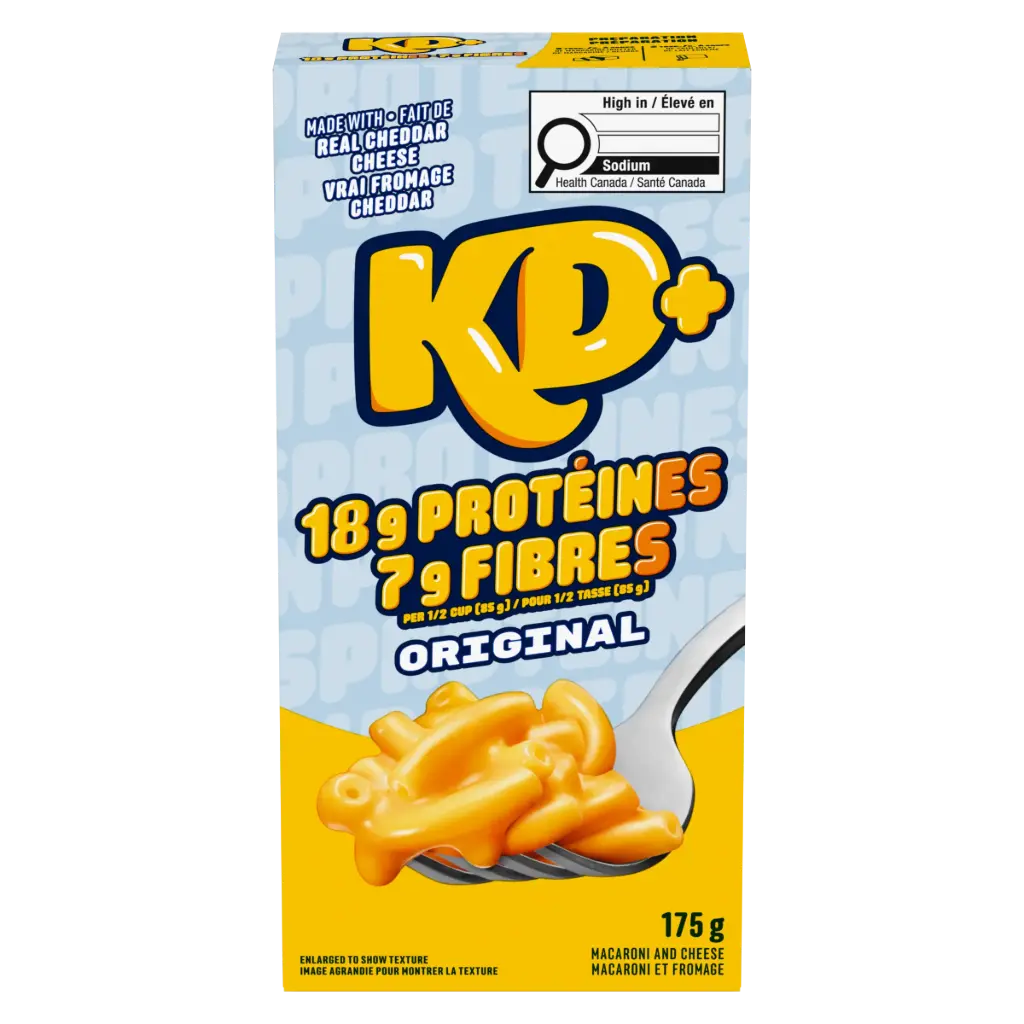 KD KRAFT DINNER 18G PROTEIN ORIGINAL 175G