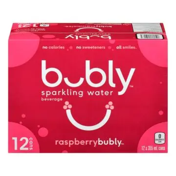 BUBLY SPARKLING RASPBERRY 355ML/12CT