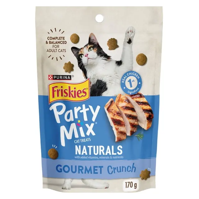 FRISKIES PARTY MIX CRUNCH GOURMET NATURALS 170G 