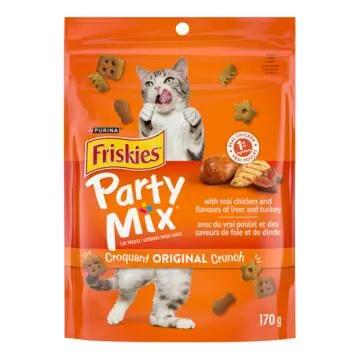 FRISKIES PARTY MIX CRUNCH ORIGINAL CHICKEN LIVER 170G 
