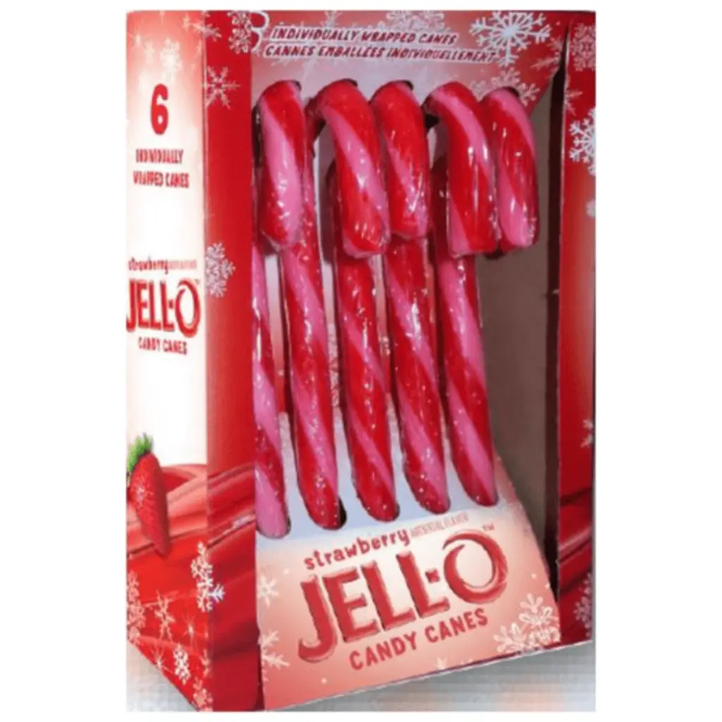 JELL-O CANDY CANE STRAWBERRY 6CT