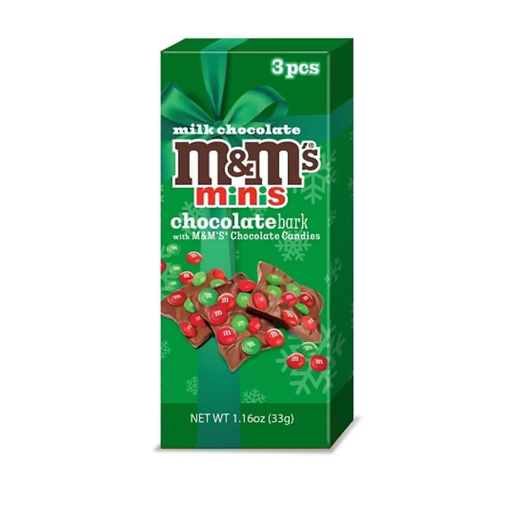 M&M MINIS MILK CHOCOLATE BARK 33G/3CT