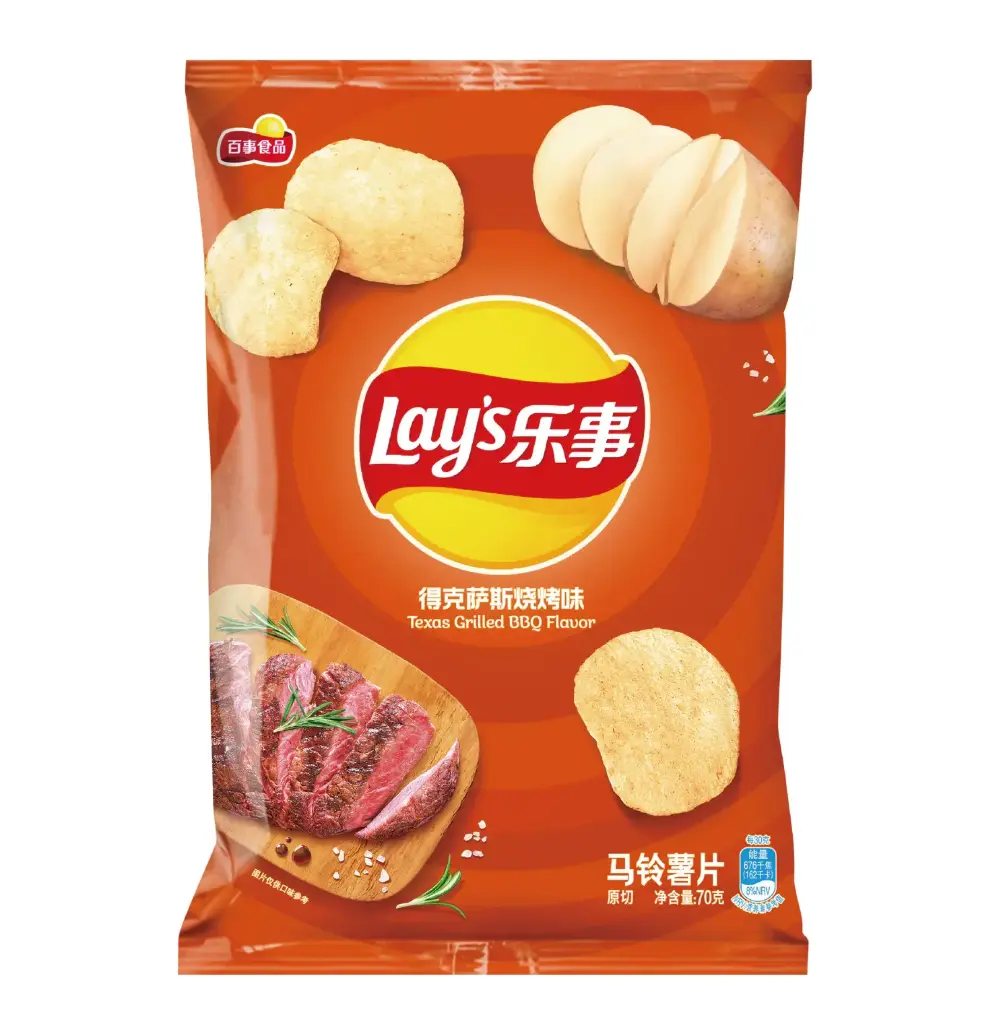 LAY'S TEXAS GRILLED BBQ FLAVOUR 70G (CHINA)