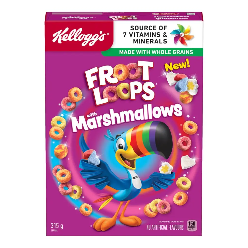 KELLOGG'S FROOT LOOPS WITH MARSHMALLOWS 315G