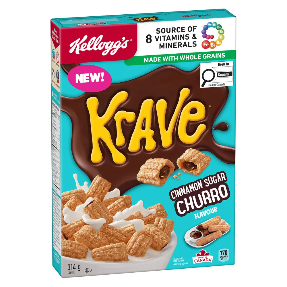 KELLOGG'S CINNAMON SUGAR CHURRO 314G