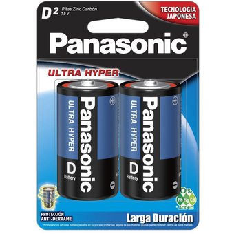 [073096500174]  PANASONIC BATTERY D 2PK.