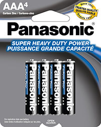 [10439] PANASONIC BATTERIES. AAA 4