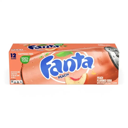 FANTA PEACH CANS 12PK (U)