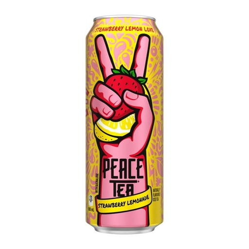 [C-61] PEACE TEA STRAW. LEMON LOVE 695mL 12CT