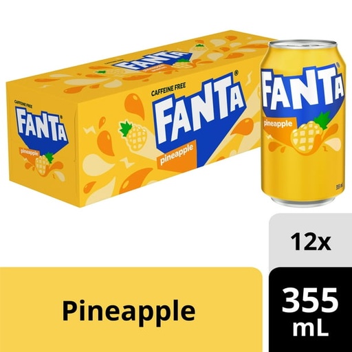 [067000011078] FANTA PINEAPPLE CANS 355ML/12CT (CAN)