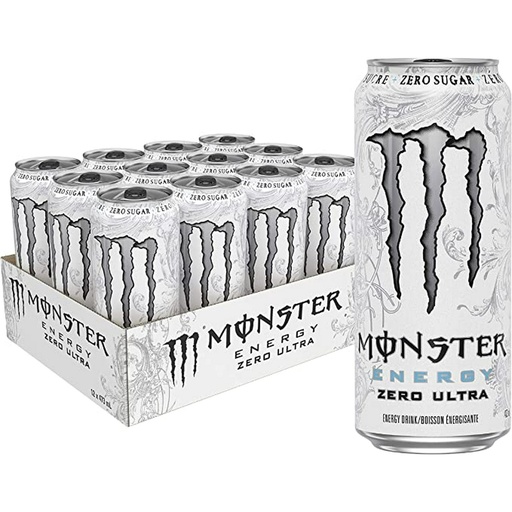 MONSTER ZERO ULTRA 473ml 12CT (CAN) WHITE