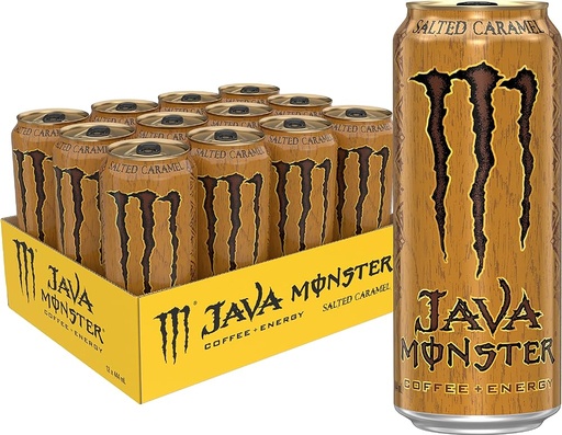 [070847027256] MONSTER ENERGY DRINK JAVA SALTED CARAMEL 444mL 12CT
