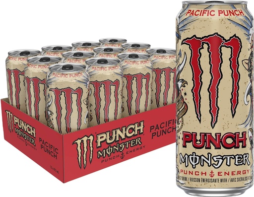 [070847033059] MONSTER ENERGY PACIFIC PUNCH 473ml 12CT (CAN)