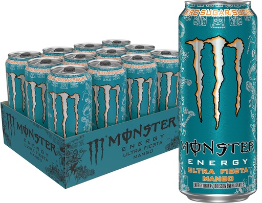 [070847036814] MONSTER ENERGY DRINK ULTRA FIESTA 473 mL 12CT