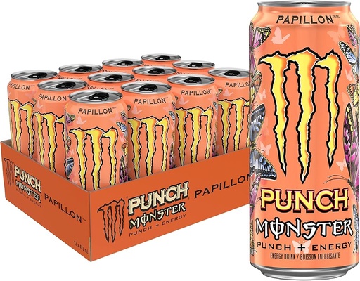 [MW6] MONSTER ENERGY PAPILLON 473ml 12CT (CAN)