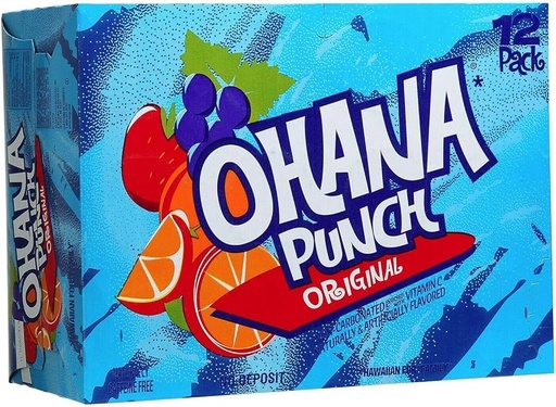 FAYGO OHANA PUNCH CANS ORIGINAL 355ML/ 8CT