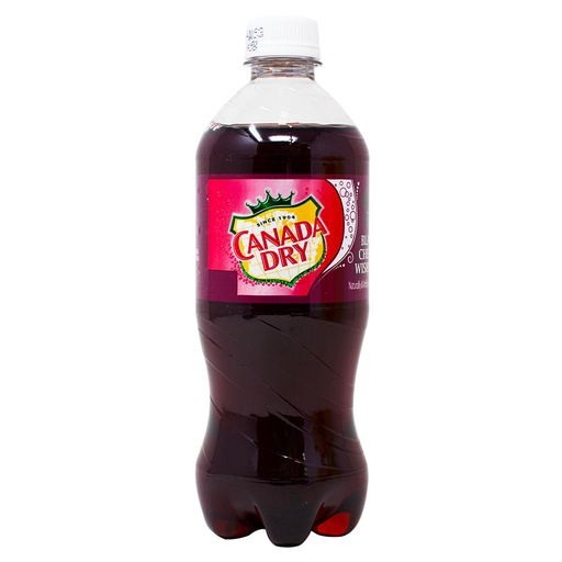 CANADA DRY BOTTLE BLACK CHERRY 591ML (U)