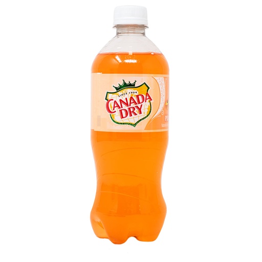 CANADA DRY BOTTLE PEACH 591ML (U)