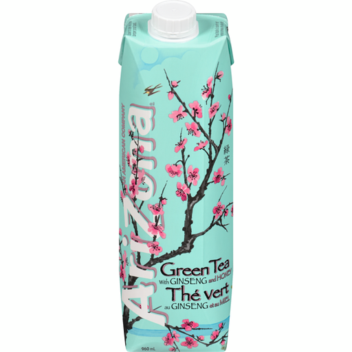 ARIZONA 0 CALORIE GINSENG & HONEY GREEN TEA 960mL