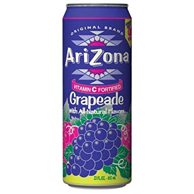 [613008719340] ARIZONA CANS GRAPEADE 680ML/ 24CT (CAD)